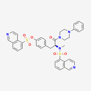 (S)-4-(2-(N-methylisoquinoline-5-sulfonamido)-3-oxo-3-(4-phenylpiperazin-1-yl)propyl)phenyl isoquinoline-5-sulfonate S002392