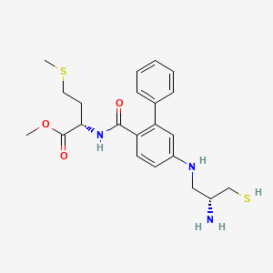 methyl (2S)-2-[[4-[[(2R)-2-amino-3-sulfanylpropyl]...