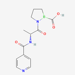 N-(Pyridine-4-carbonyl)-(R)-alaninyl-(R)-boroproli...