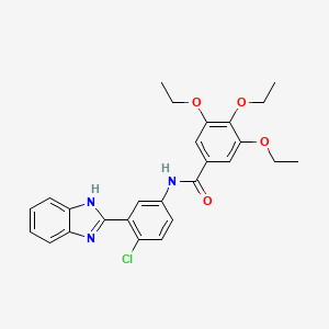 N-[3-(1H-benzimidazol-2-yl)-4-chlorophenyl]-3,4,5-...