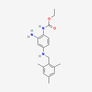 ethyl N-[2-amino-4-[(2,4,6-trimethylphenyl)methyla...