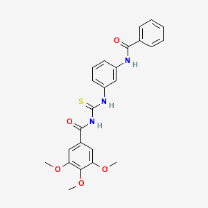 N-[[[3-[(Benzoyl)amino]phenyl]amino](thioxo)methyl...