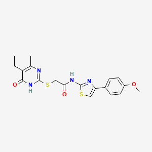 2-[(5-ethyl-4-methyl-6-oxo-1H-pyrimidin-2-yl)sulfa...