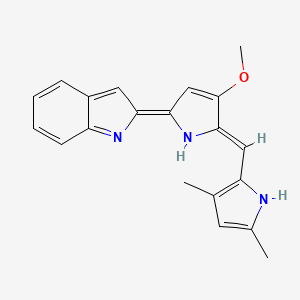 2-[5-[(3,5-dimethyl-1H-pyrrol-2-yl)methylidene]-4-...