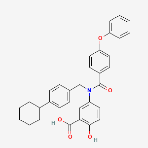 5-[N-(4-Cyclohexylbenzyl)-N-(4-phenoxybenzoyl)amin...