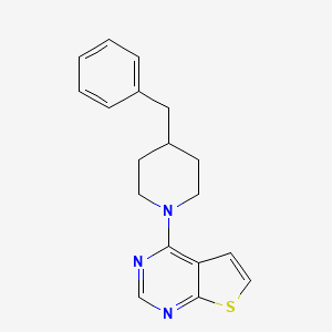 4-Benzyl-1-{thieno[2,3-d]pyrimidin-4-yl}piperidine