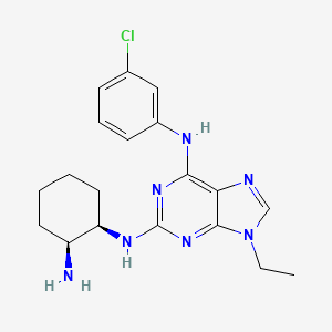 9H-Purine-2,6-diamine, N2-(2-aminocyclohexyl)-N6-(...