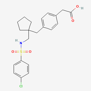 2-[4-[[1-[[(4-chlorophenyl)sulfonylamino]methyl]cy...