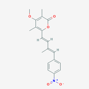 4-methoxy-3,5-dimethyl-6-[(1E,3E)-3-methyl-4-(4-ni...