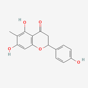 (2S)-5,7-dihydroxy-2-(4-hydroxyphenyl)-6-methyl-3,...