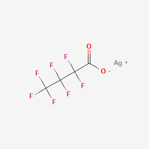 2,2,3,3,4,4,4-Heptafluorobutanoic acid; silver