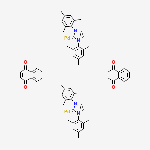 1,3-Bis(2,4,6-trimethylphenyl)imidazol-2-ylidene (1,4-naphthoquinone)palladium(0) dimer S1900785
