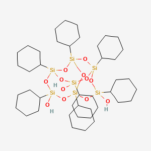 1,3,5,7,9,11,14-Heptacyclohexyltricyclo[7.3.3.15,11]heptasiloxane-3,7,14-triol S1909419