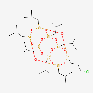 1-(3-Chloropropyl)-3,5,7,9,11,13,15-heptakis(2-methylpropyl)pentacyclo[9.5.1.13,9.15,15.17,13]octasiloxane S1909760