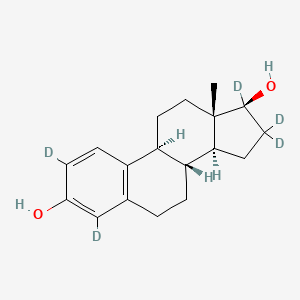 (8R,9S,13S,14S,17S)-2,4,16,16,17-pentadeuterio-13-methyl-6,7,8,9,11,12,14,15-octahydrocyclopenta[a]phenanthrene-3,17-diol S1911860
