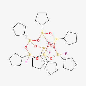 endo-3,7,14-Trifluoro-1,3,5,7,9,11,14-heptacyclopentyltricyclo[7.3.3.15,11]heptasiloxane S1920111