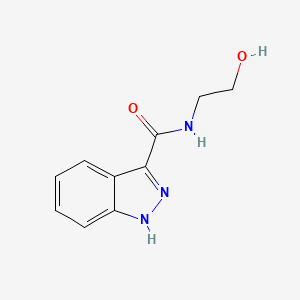1h-Indazole-3-carboxamide,n-(2-hydroxyethyl)-