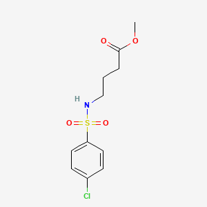 Butanoic acid, 4-[[(4-chlorophenyl)sulfonyl]amino]-, methyl ester