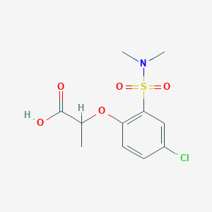 2-[4-Chloro-2-(dimethylsulfamoyl)phenoxy]propanoic acid