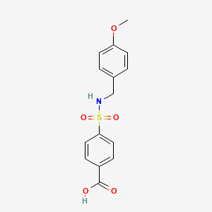 4-{[(4-Methoxyphenyl)methyl]sulfamoyl}benzoic acid