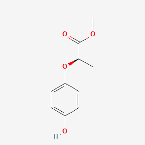Propanoic acid, 2-(4-hydroxyphenoxy)-, methyl ester, (2R)-