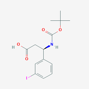 (3R)-3-(3-iodophenyl)-3-[(2-methylpropan-2-yl)oxyc...