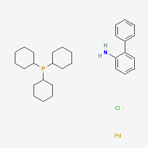 Palladium;2-phenylaniline;tricyclohexylphosphane;chloride S2929744