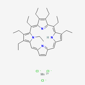 Manganese(3+);2,3,5,7,8,18,20,22-octaethyl-21H-porphyrin;trichloride S3129652