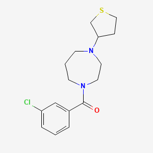 (3-Chlorophenyl)(4-(tetrahydrothiophen-3-yl)-1,4-diazepan-1-yl ...