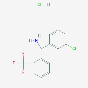 (3-Chlorophenyl)-[2-(trifluoromethyl)phenyl]methanamine;hydrochloride ...