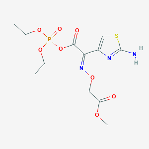 diethoxyphosphoryl (2E)-2-(2-amino-1,3-thiazol-4-yl)-2-(2-methoxy-2-oxoethoxy)iminoacetate S3317060