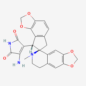 3-amino-4-[(7R,8S)-6'-methylspiro[6,8-dihydrocyclo...
