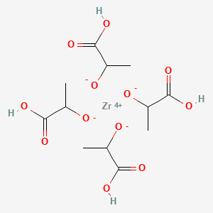 2-Hydroxypropanoate;zirconium(4+)