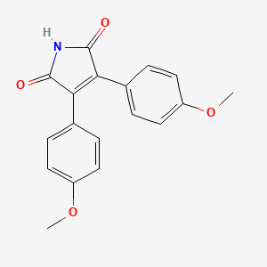 1H-Pyrrole-2,5-dione, 3,4-bis(4-methoxyphenyl)- S3349818