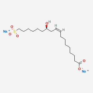 disodium;(Z,12R)-12-hydroxy-18-sulfonatooctadec-9-...