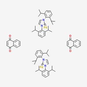 1,3-Bis(2,6-diisopropylphenyl)imidazol-2-ylidene(1,4-naphthoquinone)palladium(0) dimer S3436718