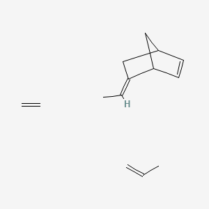 Bicyclo(2.2.1)hept-2-ene, 5-ethylidene-, polymer with ethene and 1-propene S3470356