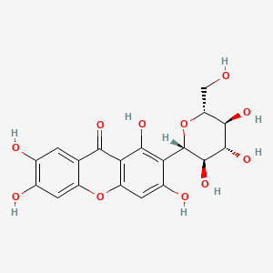 1,3,6,7-Tetrahydroxy-2-(3,4,5-trihydroxy-6-(hydroxymethyl)oxan-2-yl)xanthen-9-one