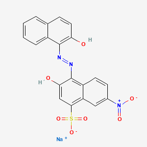 Sodium 3-hydroxy-4-((2-hydroxynaphthyl)azo)-7-nitr...