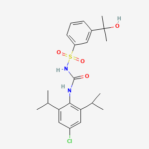 N-((4-Chloro-2,6-diisopropylphenyl)carbamoyl)-3-(2-hydroxypropan-2-yl)benzenesulfonamide S524299