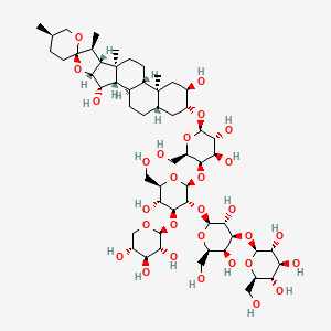 beta-D-Galactopyranoside,3beta,5alpha,15beta,25R)-2,15-dihydroxyspirostan-3-yl O-beta-D-glucopyranosyl-(1.fwdarw.3)-O-beta-D-galactopyranosyl-(1.fwdarw.2)-O-[beta-D-xylopyranosyl-(1.fwdarw.3)]-O-beta-D-glucopyranosyl-(1.fwdarw.4)-