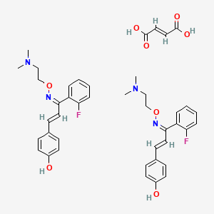 (E)-but-2-enedioic acid;4-[(E,3Z)-3-[2-(dimethylamino)ethoxyimino]-3-(2-fluorophenyl)prop-1-enyl]phenol