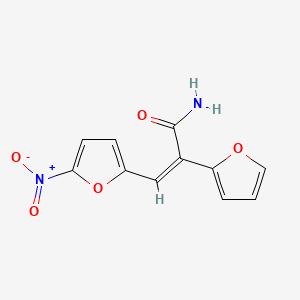2-(Furan-2-yl)-3-(5-nitrofuran-2-yl)prop-2-enamide