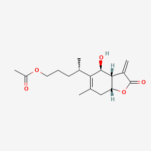 3-[(3aS,4R,5R,8aR)-4-hydroxy-5,7-dimethyl-3-methylidene-2-oxo-4,5,8,8a-tetrahydro-3aH-cyclohepta[b]furan-6-yl]propyl acetate