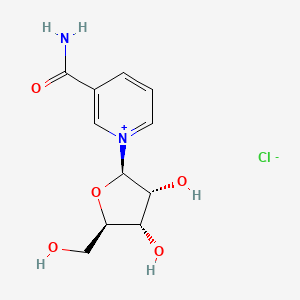 1-[(2R,3R,4S,5R)-3,4-dihydroxy-5-(hydroxymethyl)tetrahydrofuran-2-yl]pyridin-1-ium-3-carboxamide;chloride