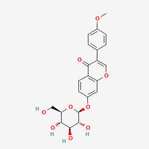 3-(4-methoxyphenyl)-7-[3,4,5-trihydroxy-6-(hydroxymethyl)oxan-2-yl]oxychromen-4-one