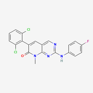 Pyrido(2,3-d)pyrimidin-7(8H)-one, 6-(2,6-dichlorophenyl)-2-((4-fluorophenyl)amino)-8-methyl- S538823