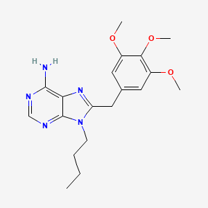 9-Butyl-8-(3,4,5-trimethoxybenzyl)-9H-purin-6-amine S540615