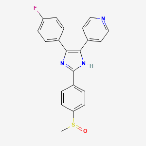 4-(4-Fluorophenyl)-2-(4-methylsulfinylphenyl)-5-(4-pyridyl)-1H-imidazole S542548