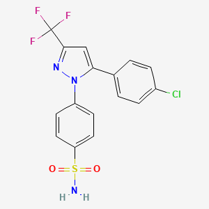 4-(5-(4-chlorophenyl)-3-(trifluoromethyl)-1H-pyrazol-1-yl)benzenesulfonamide S542682